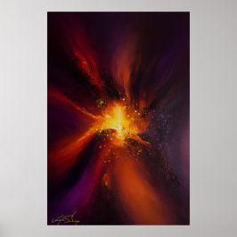 De Oven Binnen Abstract Poster