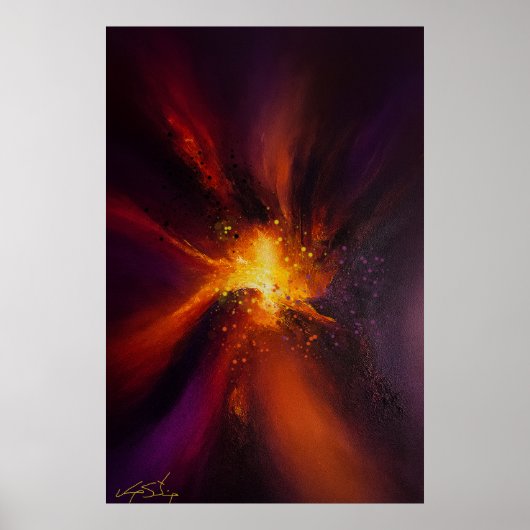 De Oven Binnen Abstract Poster (Voorkant)