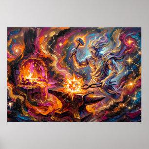 De Oven van de Ziel Spirituele Wandkunst Poster