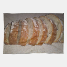 De oven warm uit theedoek