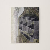 De overblijfselen van een Inca-paleis in Callo, Pe Legpuzzel (Verticaal)