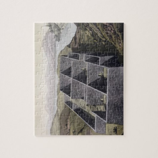 De overblijfselen van een Inca-paleis in Callo, Pe Legpuzzel (Verticaal)