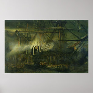 De overbrenging van de Ashes-boot van Napoleon Poster