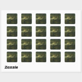 De overbrenging van de Ashes-boot van Napoleon Vierkante Sticker (Vel)