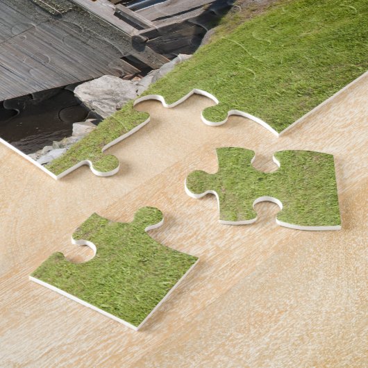 De overdekte brug van de Ierse rivier, St. Martins Legpuzzel (Zijkant)