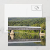 De overdekte brug van Windsor-Cornish overspant de Briefkaart (Voorkant / Achterkant)