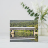 De overdekte brug van Windsor-Cornish overspant de Briefkaart (Staand voorkant)