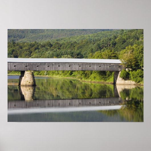 De overdekte brug van Windsor-Cornish overspant de Poster (Voorkant)