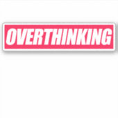 De overdenkende Sticker van het Citaat (Voorkant)