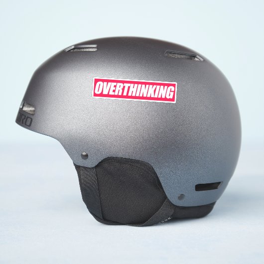 De overdenkende Sticker van het Citaat (Helm Zijkant)