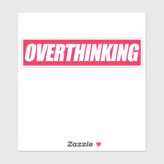 De overdenkende Sticker van het Citaat (Vel)