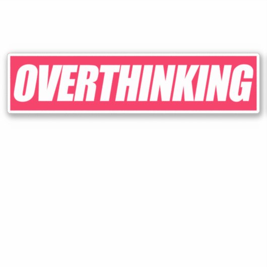 De overdenkende Sticker van het Citaat (Voorkant)