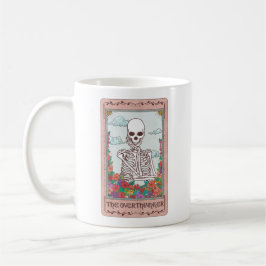De Overdenker Skeleton Tarot Card Funny Tarot Koffiemok