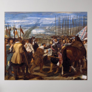 De overdracht van Breda of The Lances door Velázqu Poster