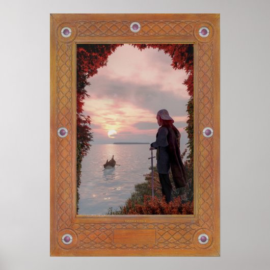 De overgang van Arthur naar Lundy, Isle of Avalon Poster (Voorkant)