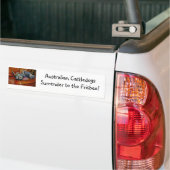 De overgave van ACD aan de frisbee Bumpersticker (Op Truck)