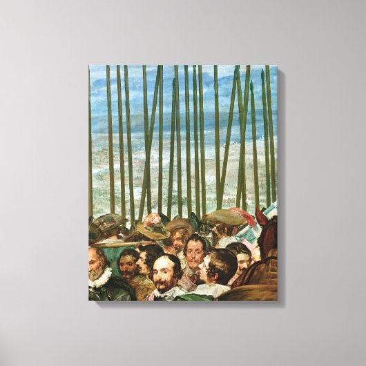 De overgave van Breda, details van soldaten Canvas Afdruk (Voorkant)