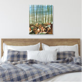 De overgave van Breda, details van soldaten Canvas Afdruk (Insitu (Slaapkamer))