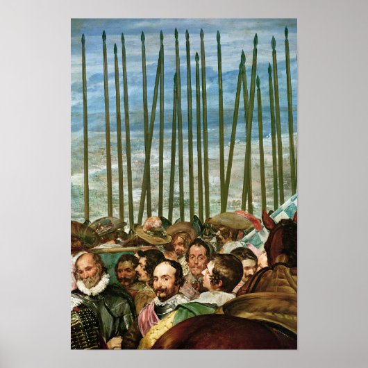 De overgave van Breda, details van soldaten Poster (Voorkant)