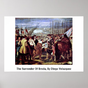 De overgave van Breda door Diego Velazquez Poster