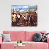 De Overgave van Breda, fijne kunst, Canvas Afdruk (Insitu (Woonkamer))