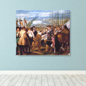 De Overgave van Breda, fijne kunst, Canvas Afdruk (Insitu (Houten vloer))