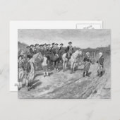 De overgave van Cornwallis in Yorktown Briefkaart (Voorkant / Achterkant)