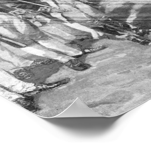 De overgave van Cornwallis in Yorktown Poster (Hoek)