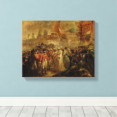 De overgave van de twee Sons van Tipu Sahib (1749- Canvas Afdruk (Insitu (Houten vloer))