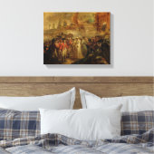 De overgave van de twee Sons van Tipu Sahib (1749- Canvas Afdruk (Insitu (Slaapkamer))