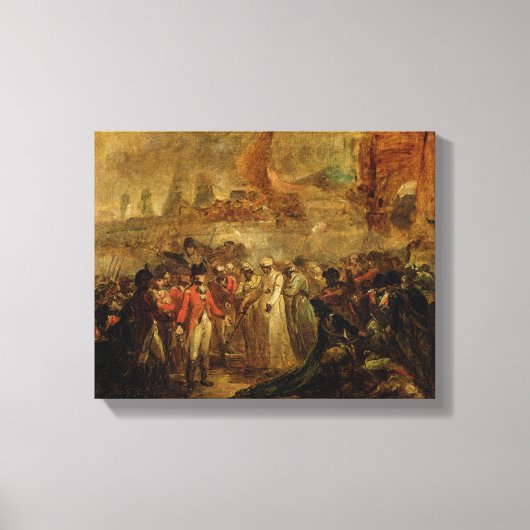 De overgave van de twee Sons van Tipu Sahib (1749- Canvas Afdruk (Voorkant)