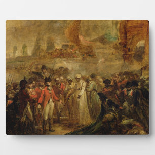 De overgave van de twee Sons van Tipu Sahib (1749- Fotoplaat