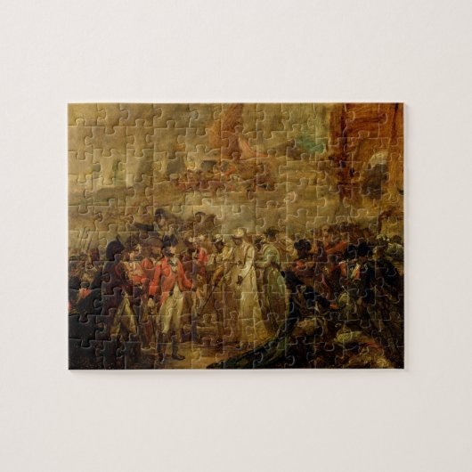 De overgave van de twee Sons van Tipu Sahib (1749- Legpuzzel (Horizontaal)
