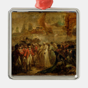 De overgave van de twee Sons van Tipu Sahib (1749- Metalen Ornament