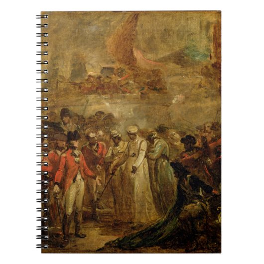 De overgave van de twee Sons van Tipu Sahib (1749- Notitieboek (Voorkant)