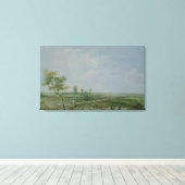 De overgave van Yorktown Canvas Afdruk (Insitu (Houten vloer))