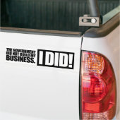 De overheid heeft mijn bedrijf niet gebouwd bumpersticker (Op Truck)