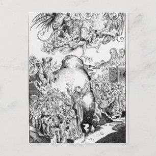 De overheid van Antichrist Briefkaart