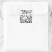 De overheid van Antichrist Vierkante Sticker (Tas)