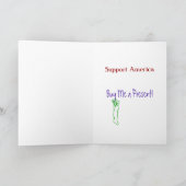 De overheid wenst u om vroeg te winkelen! feestdagen kaart (Binnen)