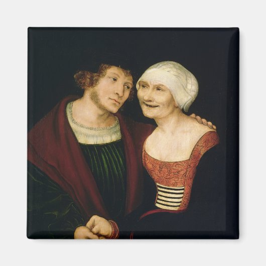 De overleden oude vrouw magneet (Voorkant)