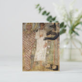 De overledene en zijn moeder beschermd door Anubis Briefkaart (Staand voorkant)