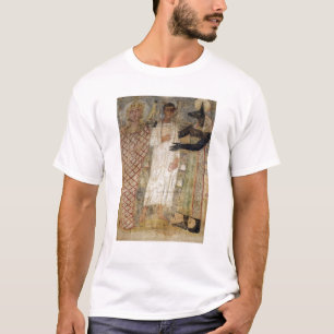 De overledene en zijn moeder beschermd door Anubis T-shirt