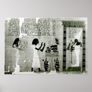 De overledene vergezeld door zijn zus poster