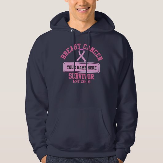 De overleving van borstkanker ($44.95) PERSONALIZE Hoodie (Voorkant)