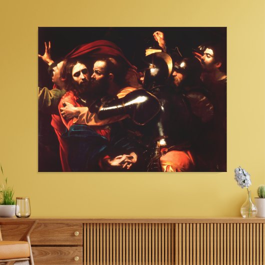 De overname van Christus door Caravaggio (1602) Canvas Afdruk (Insitu (Woonkamer))