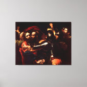 De overname van Christus door Caravaggio (1602) Canvas Afdruk (Voorkant)