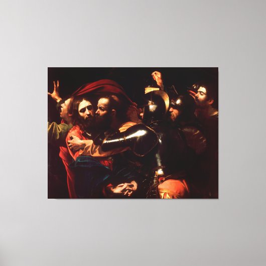 De overname van Christus door Caravaggio (1602) Canvas Afdruk (Voorkant)