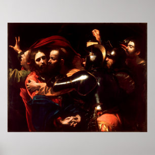 De overname van Christus door Caravaggio (1602) Poster