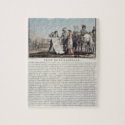 De overname van La Rochelle van de protestanten, 1 Legpuzzel (Verticaal)
